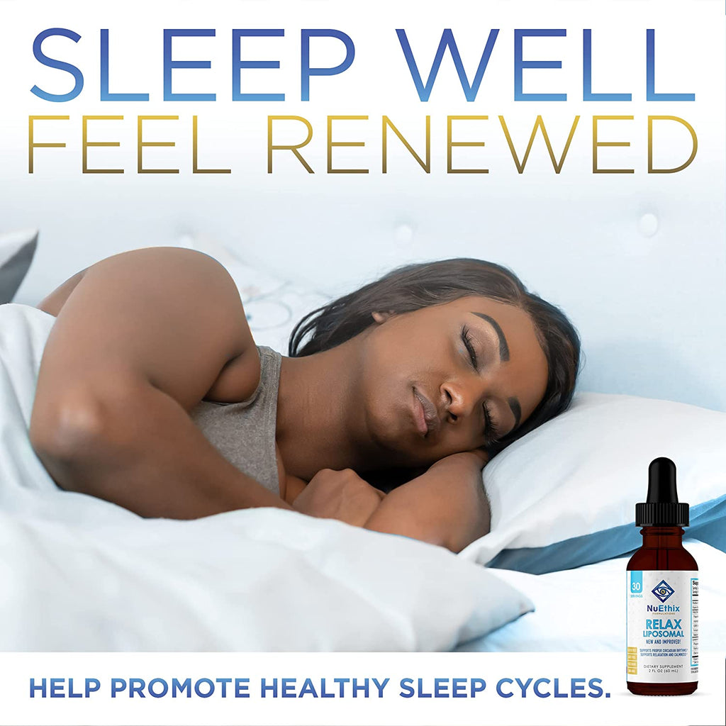 NuEthix Formulations RELAX Liposomal - Sleep Well, Feel Renewed, and Helps Promote Healthy Sleep Cycles*