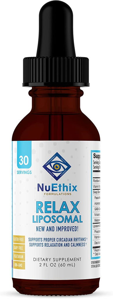 NuEthix Formulations RELAX Liposomal - dietary supplement, 2 fl oz - Relaxation and Calmness Support*